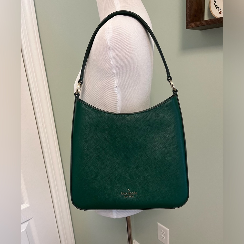 Kate Spade Perry Emerald Green Shoulder Bag Purse Like New